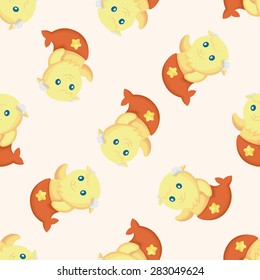 Constellation Capricorn ,seamless pattern