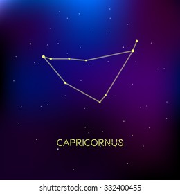 Constellation Capricorn vector