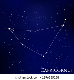 constellation Capricornus in the starry sky