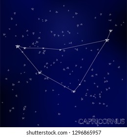 constellation Capricornus in the starry sky
