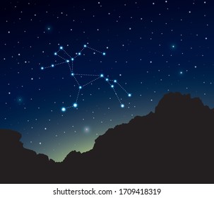 Constellation Centarius in deep space