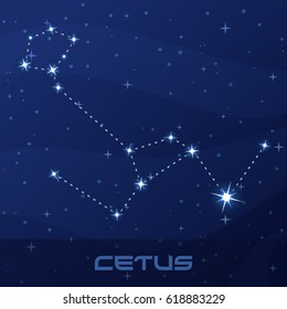 Constellation Cetus, Whale, Sea Monster