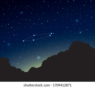 Constellation Chamaeleon in deep space