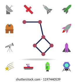 constellation colored icon. Colored Space icons universal set for web and mobile
