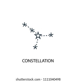 constellation concept line icon. Simple element illustration. constellation concept outline symbol design from space exploration set. Can be used for web and mobile UI/UX