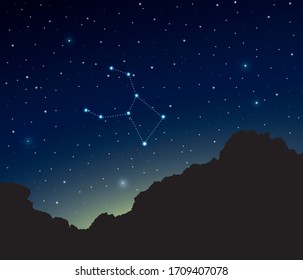 Constellation Crater in deep space