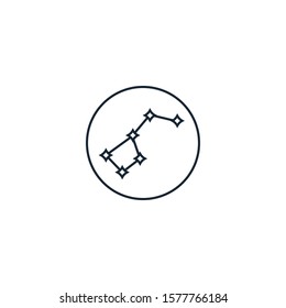 constellation creative icon. line illustration. From Space Exploration icons collection. Isolated constellation sign on white background