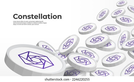 Constellation (DAG) cryptocurrency concept banner background.