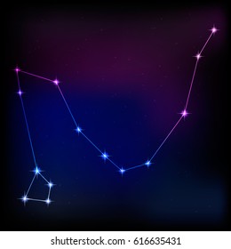 constellation of dragon . vector image of a constellation