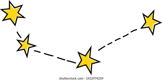 Constellation geometric illustration isolated on background