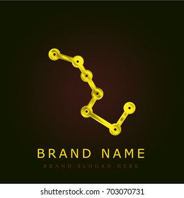Constellation golden metallic logo