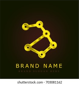 Constellation golden metallic logo