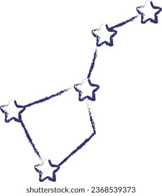 Constellation hand drawn vector illustration