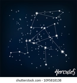 constellation Hercules in the starry sky