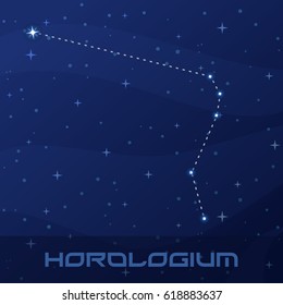 Constellation Horologium, Clock