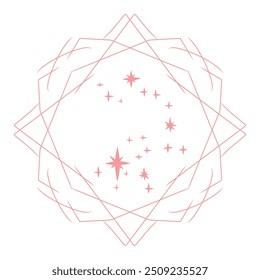 Constellation horoscope. Sagittarius astronomical star constellation. Constellation minimalistic Vector illustration