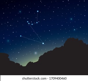 Constellation Hydrus in deep space