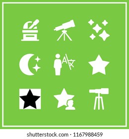 constellation icon. 9 constellation vector set. night, stars, star and geometry icons for web and design about constellation theme