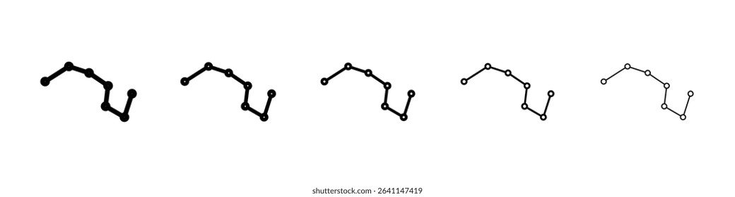 Constellation icon concept. graphic design, logo, Web, UI.