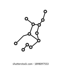 Constellation icon design isolated on white background. vector illustration