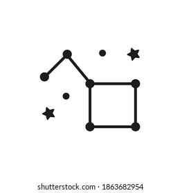 constellation icon element of space icon for mobile concept and web apps. Thin line constellation icon can be used for web and mobile. Premium icon on white background