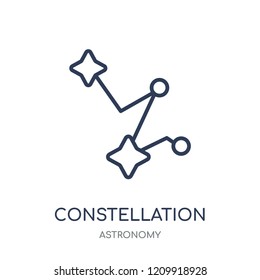 Constellation icon. Constellation linear symbol design from Astronomy collection.