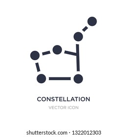 constellation icon on white background. Simple element illustration from Astronomy concept. constellation sign icon symbol design.