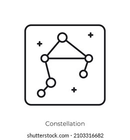 Constellation icon. Outline style icon design isolated on white background