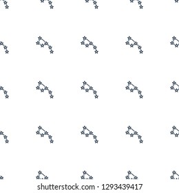 constellation icon pattern seamless white background. Editable outline constellation icon. constellation icon pattern for web and mobile.