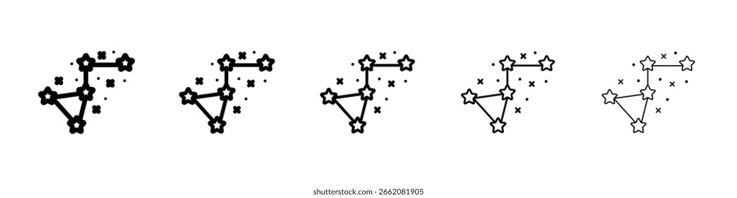 Constellation icon Symbol concept for web design.simple line vector icon. logo illustration.