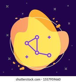 Constellation icon - Vector. Spage concept illustration.abstract vector background