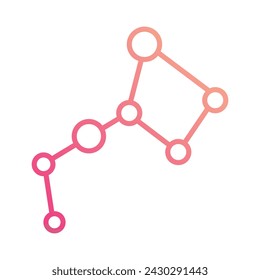 Icono de constelación vector ilustración de stock