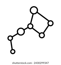 Constellation icon vector stock illustration