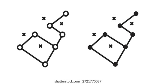 Ícone de constelação para o design do seu site, logotipo, aplicativo, UI. EPS10