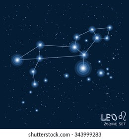 Constellation "Leo" from Zodiac set