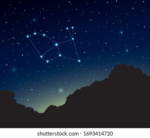 Constellation Lepus in deep space