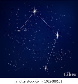 constellation Libra in the starry sky
