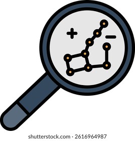 Constellation Line Filled Vector Icon Design
