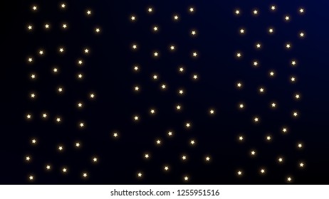 Constellation Map. Astronomical Print. Beautiful Cosmic Sky with Many Stars.     Dark Galaxy Pattern. Vector Nebula Space Background.