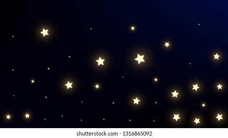 Constellation Map. Astronomical Print. Beautiful Cosmic Sky with Many Stars.     Night Galaxy Pattern. Vector Stars Background.