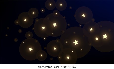 Constellation Map. Astronomical Print. Beautiful Cosmic Sky with Many Stars.     Dark Blue Galaxy Pattern. Vector Zodiac Sky Background.