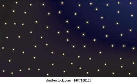 Constellation Map. Astronomical Print. Blue Galaxy Pattern. Shining Cosmic Sky with Many Stars.     Vector Nebula Space Background.