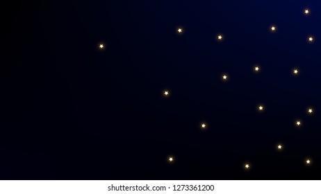 Constellation Map. Astronomical Print. Dark Galaxy Pattern. Magic Cosmic Sky with Many Stars.     Vector Space Stars Background.