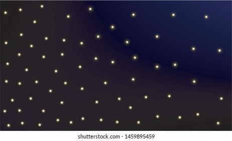 Constellation Map. Astronomical Print. Dark Galaxy Pattern. Shining Cosmic Sky with Many Stars.     Vector Stars in Space Background.