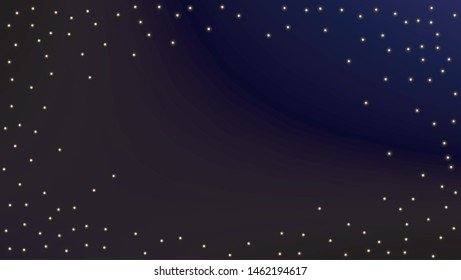 Constellation Map. Astronomical Print. Dark Galaxy Pattern. Magic Cosmic Sky with Many Stars.     Vector Constellation Map Background.
