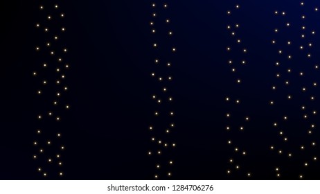 Constellation Map. Astronomical Print. Gradient Blue Galaxy Pattern. Magic Cosmic Sky with Many Stars.     Vector Stars in Space Background.