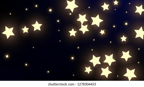 Constellation Map. Astronomical Print. Mystic Cosmic Sky with Many Stars.     Night Galaxy Pattern. Vector Sky Cosmos Background.