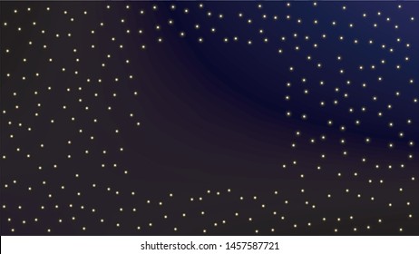 Constellation Map. Astronomical Print. Mystic Cosmic Sky with Many Stars.     Gradient Blue Galaxy Pattern. Vector Stars Background.