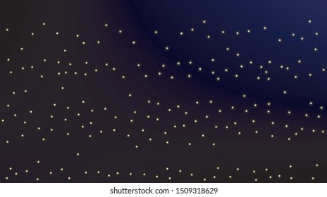 Constellation Map. Astronomical Print. Mystic Cosmic Sky with Many Stars.     Night Galaxy Pattern. Vector Zodiac Sky Background.