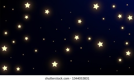 Constellation Map. Astronomical Print. Shining Cosmic Sky with Many Stars.     Blue Galaxy Pattern. Vector Zodiac Sky Background.
